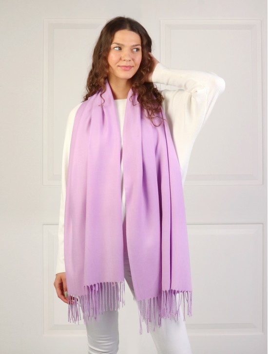 Solid Color Pashmina W/ Tassels